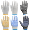 Baumwollhalle -Strickhandschuhe PVC gepunktete Handschuhe Allzweck -Sicherheitshandschuhe